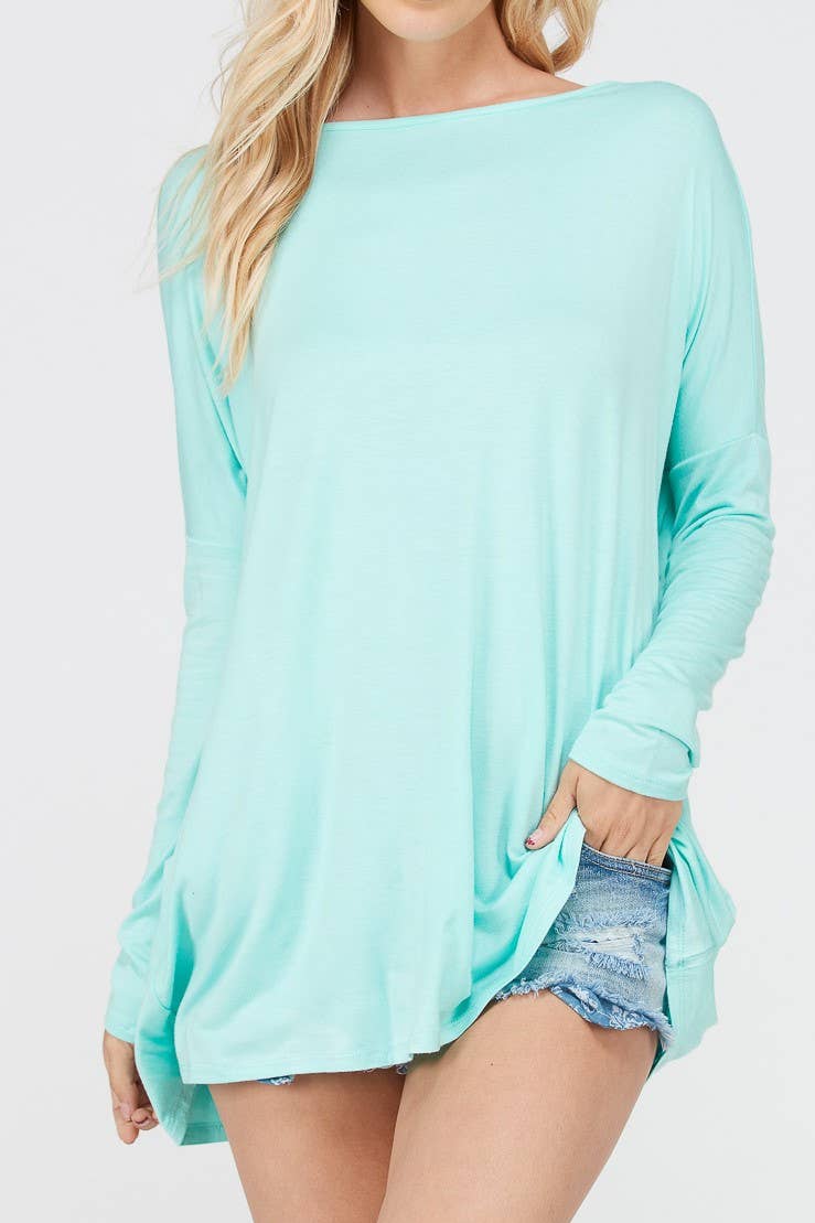 A.gain – wholesale Tunic – Women’s – 10130L07 Heavy Weight Rayon Jersey Long Sleeve Top2