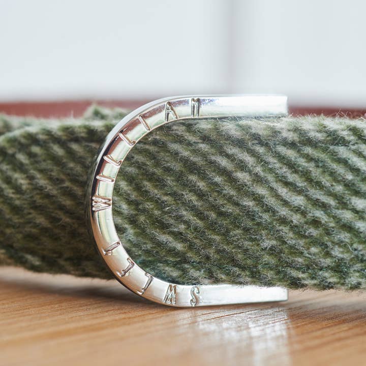 Sweet William Designs - Wholesale Pet Collar - Dog - Dog Collar - Green Tweed2