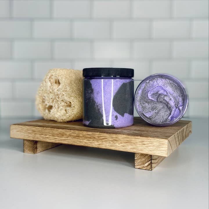 My Little Soapbox - Wholesale Body Scrub/Exfoliant - 8oz Black Raspberry Vanilla Foaming Sugar Scrub1