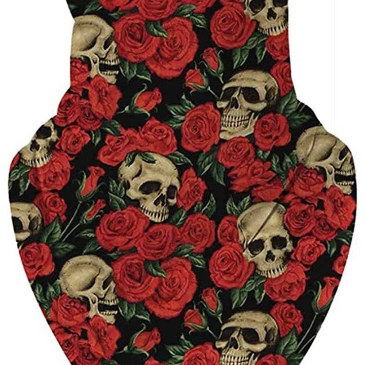 Day of the Dead Gaiter/Balaclava-Adult One Size for wholesale by SugarQuoteMeNot LLC
