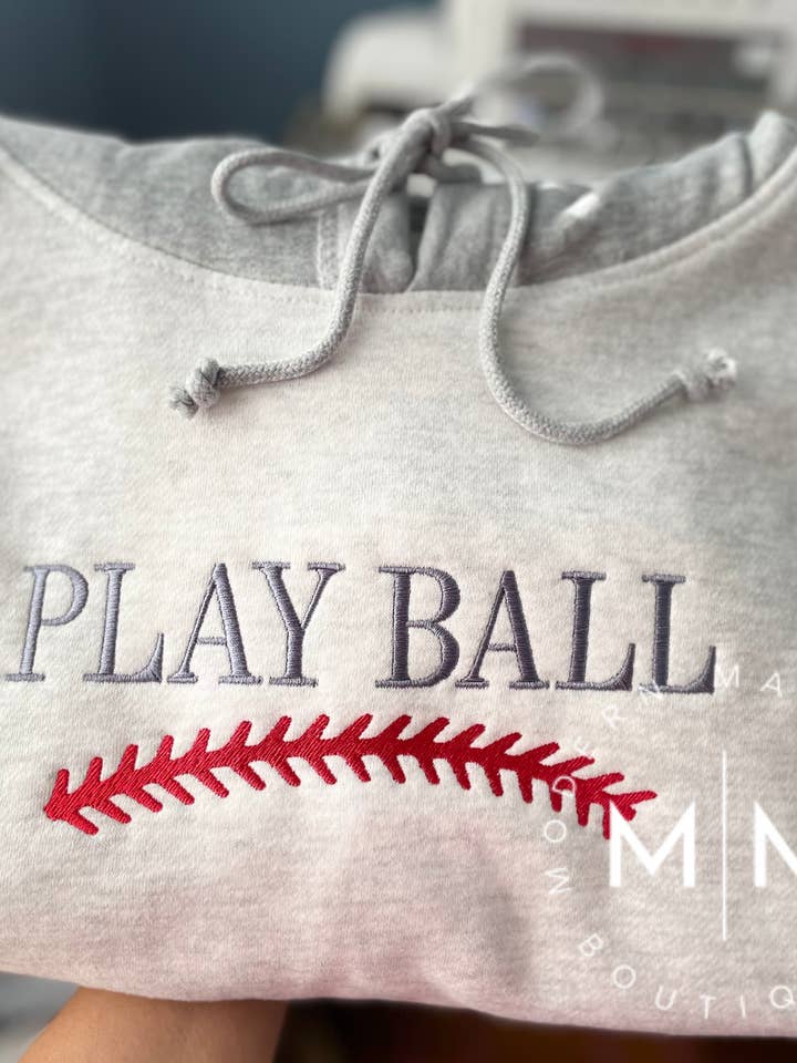 Play Ball Contrast Hoodie for wholesale by Modern Magnolia