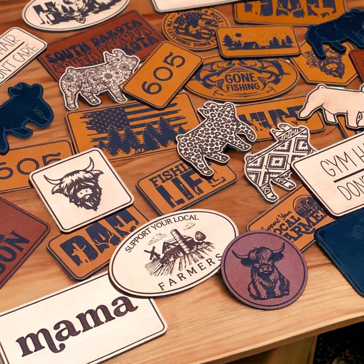 Dye and Pine - Wholesale Patch - Genuine Leather Patches, Adhesive Patch, Patches for Hats10