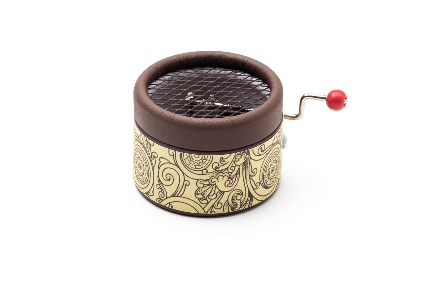 esdemusica by Rocio - Wholesale Music Box - Kids & Baby - Little brown music box with a hand cranked mechanism