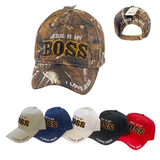 7 Star - Wholesale Baseball Cap - Women&#x27;s - JESUS IS MY BOSS Ball Cap0
