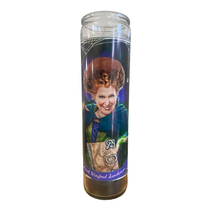 The Luminary and Co. - Wholesale Votive Candle - Hocus Pocus Sanderson Sisters Saint Prayer Candles Set3