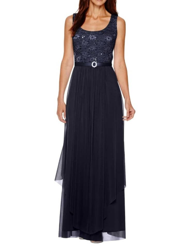 New Yorker's Apparel - Wholesale Dress - Women's - RM Richards Mother of the Bride Long Formal Dress7