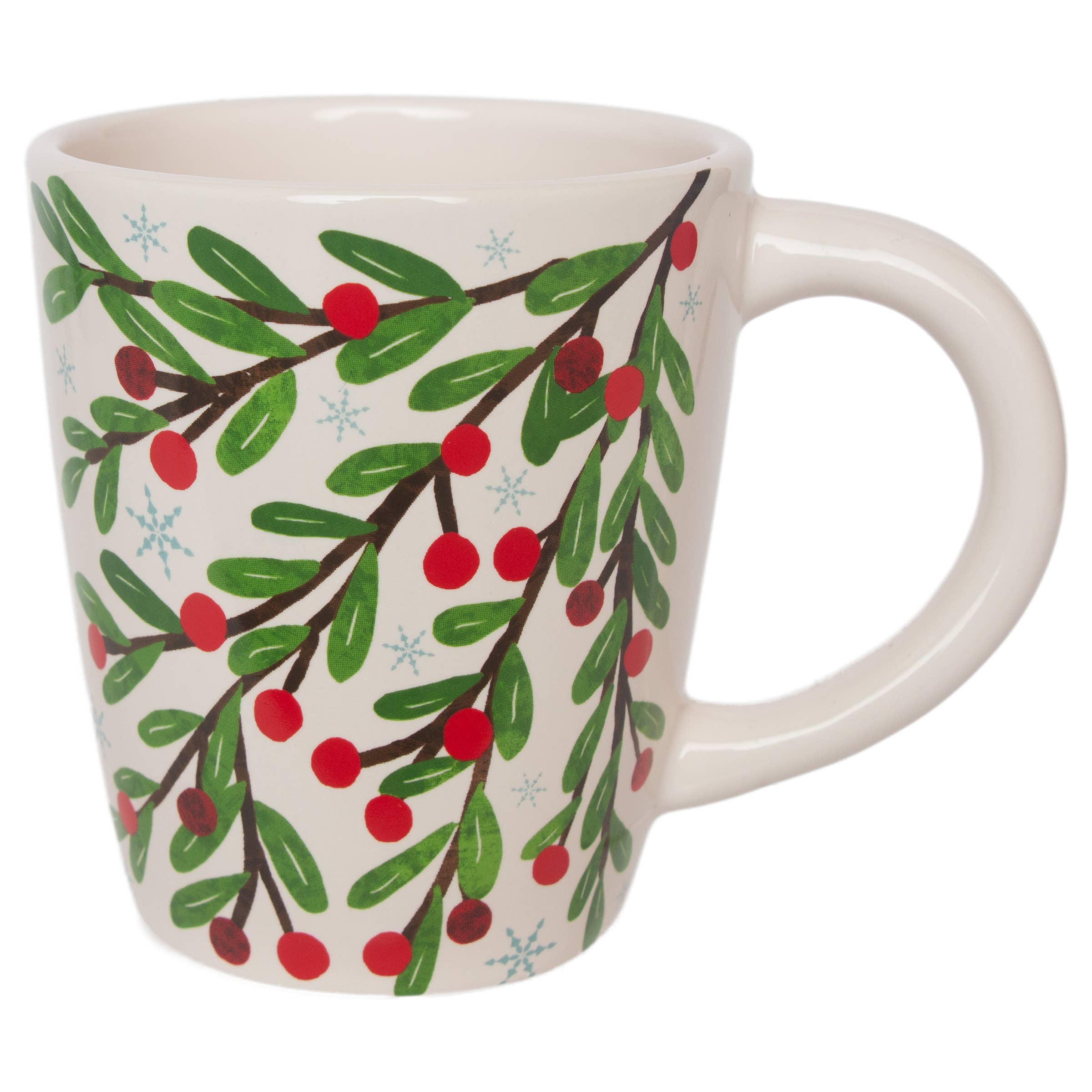Boston International - Vente Tasse à café - Mug en céramique de Noël 12 oz Houx aux baies d'hiver0