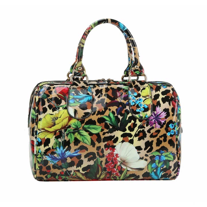 Handbag Factory Corp - Wholesale Satchel - Women's - Fashion Leopard Flower Satchel with wallet9