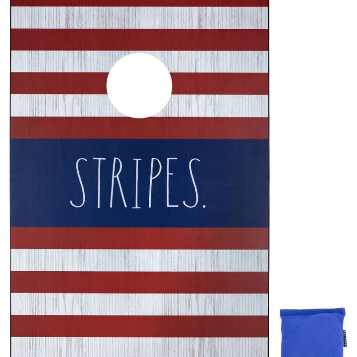 DesignStyles Home - Venta al por mayor Cornhole - Tablas y bolsas patrióticas Cornhole «Stars/ Stripes» de Rae Dunn