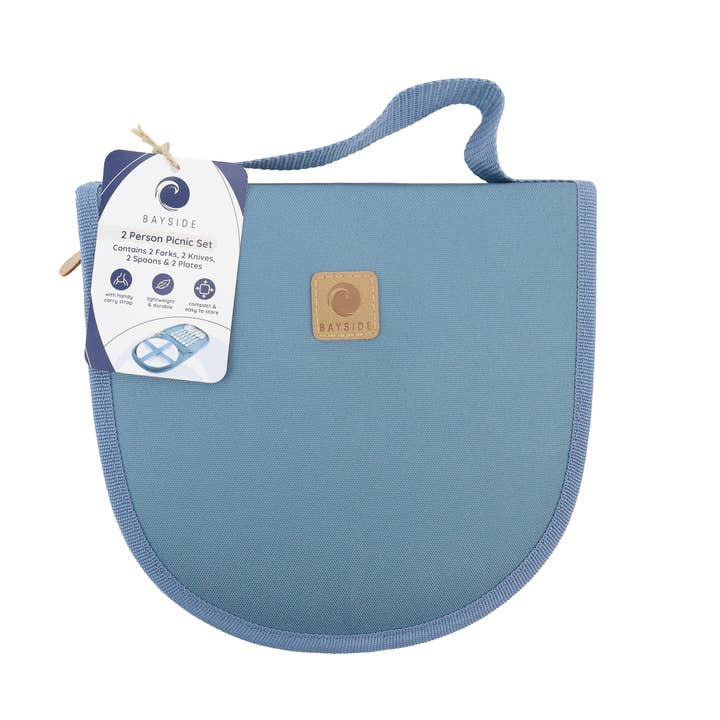 Goodeehoo - Wholesale Picnic Basket - Blue Pool 2 Person Picnic SET
