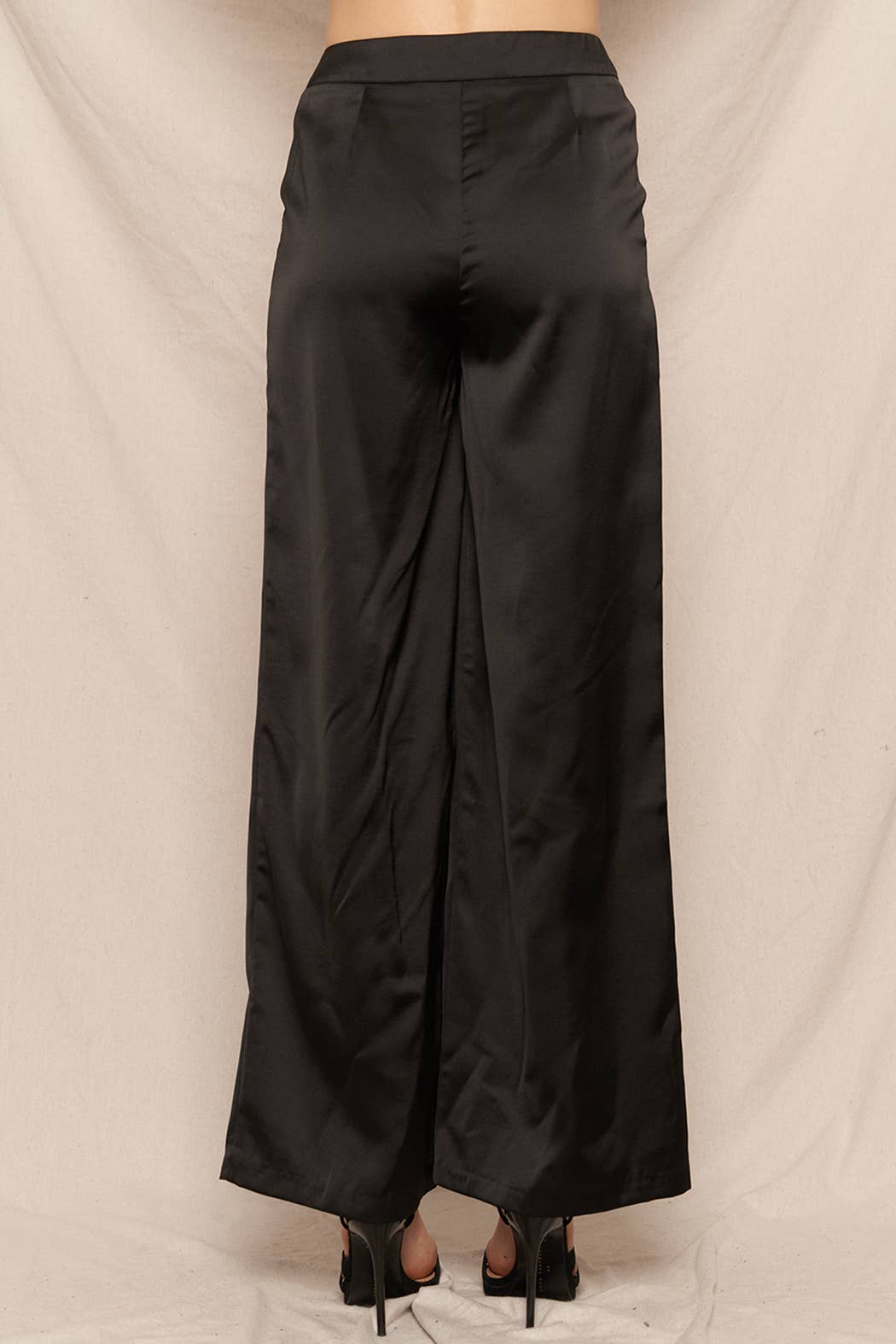 En Crème - Wholesale Pants - Women's - Satin Wide Leg Pants 2
