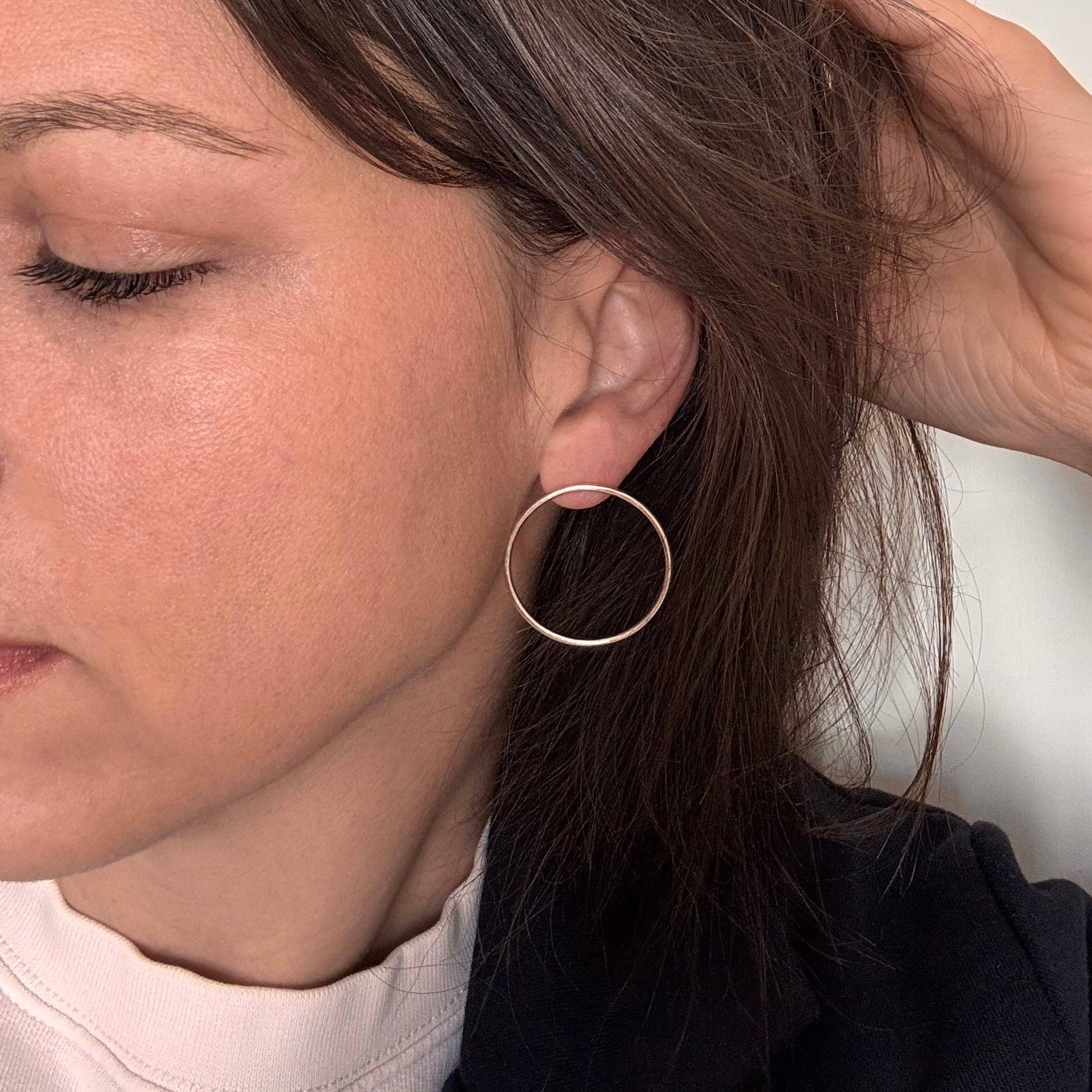 Love Lori Michelle Jewelry - Wholesale Huggie Earrings - Roula Circle Earrings6