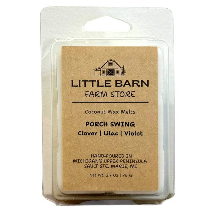 Porch Swing Wax Melt - Clover, Lilac & Violet for wholesale by Little Barn Farm Store