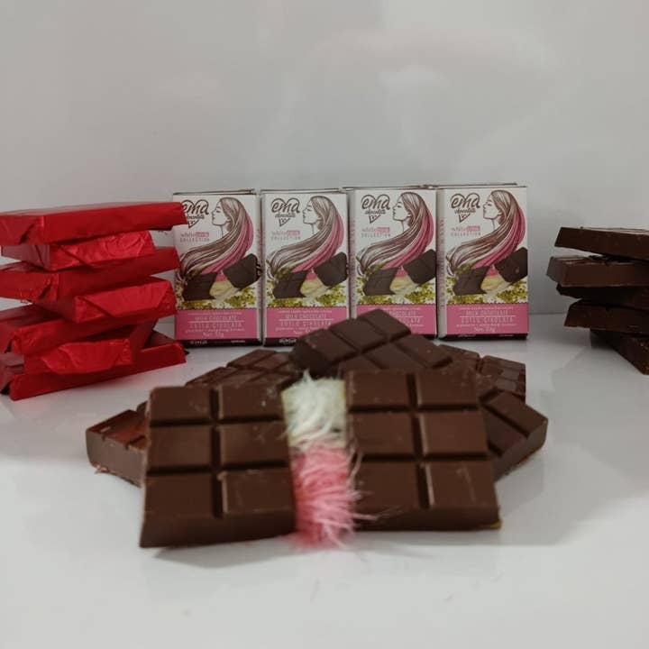 Aladdin - Wholesale Chocolate Bar - Angel Hair Milk Chocolate with Pistachio & Cotton Candy - 100gr3