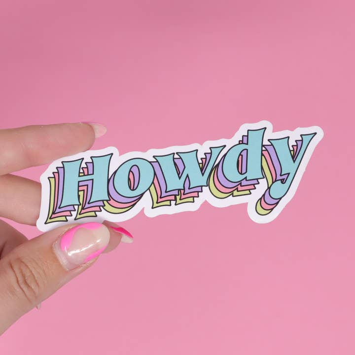 Howdy Aufkleber für den Großhandel von Made Au Gold