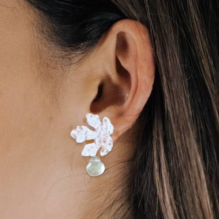 Hirondelle Bijoux - Wholesale Dangle Earrings - Fig leaf earrings