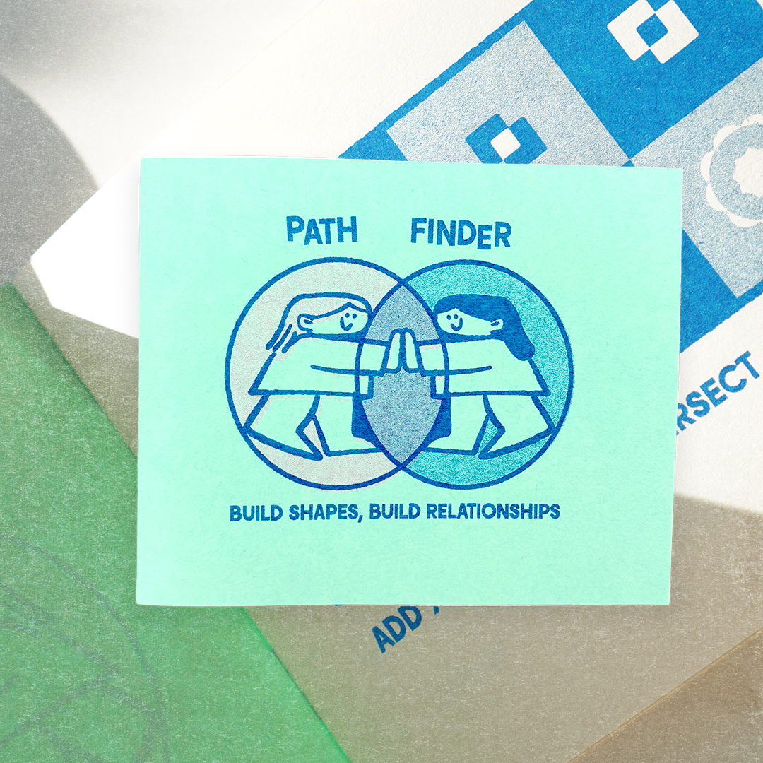 Pencil and Post – Romance gráfico por atacado – Pathfinder: Construir Formas, Construir Relacionamentos Zine Impresso em Riso0