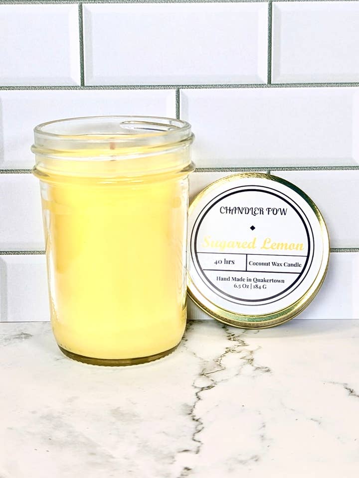 Sugared Lemon 6.5 Oz Jar Candle for wholesale by Chandler Fow