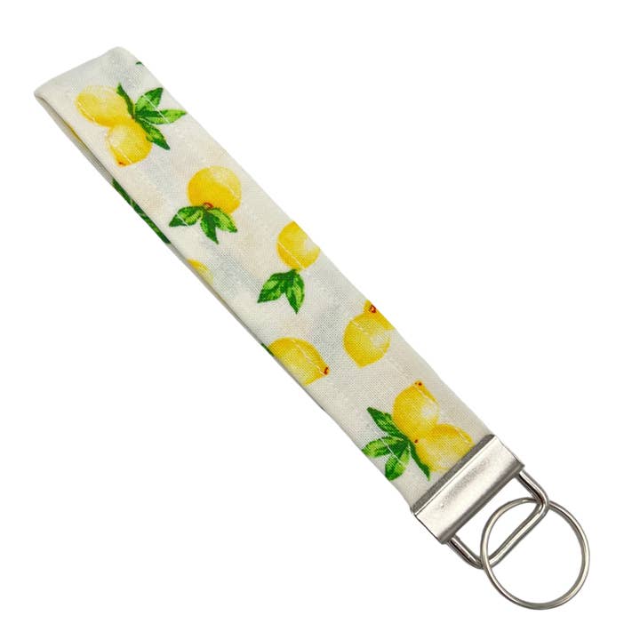 Porte-clés en tissu Citrons, porte-clés pour la vente par The Sticker Lab
