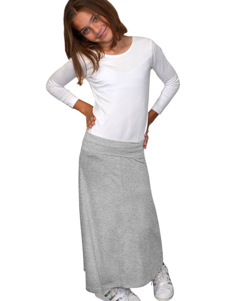 Kosher Casual - Wholesale Skirt - Kids - Maxi Skirt for Girls Flowing A-line5