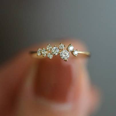 Bague en argent sterling 925 avec zircone pour la vente par happyzzzsu