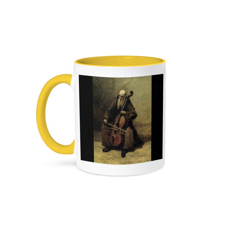 3dRose - Wholesale Coffee Mug - 3dRose, Monk with a Cello, 1874 by Jean Baptiste Camille Corot, Mug