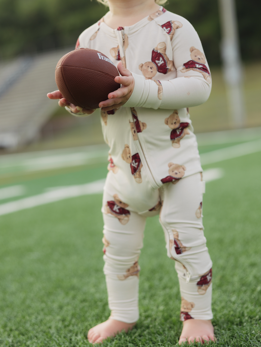 Lil Krew &amp; Co - Wholesale Slaappak - Baby - Vintage Teddy Bamboe Rits Pyjama&#x27;s2