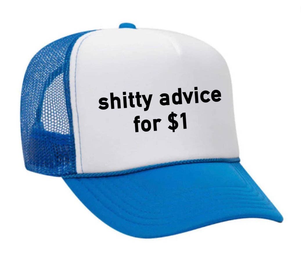 Inappropriate Trucker Hats - Wholesale Trucker Hat - Unisex - Shitty Advice for $1 Trucker Hat15