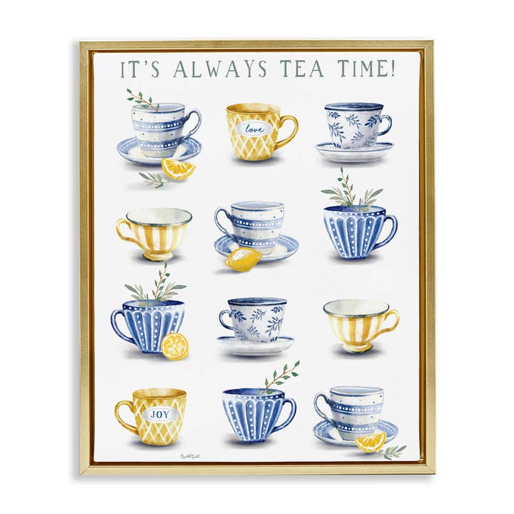 Stupell Industries – wholesale Wall sign – It's Always Tea Time - Framed Wall Art24