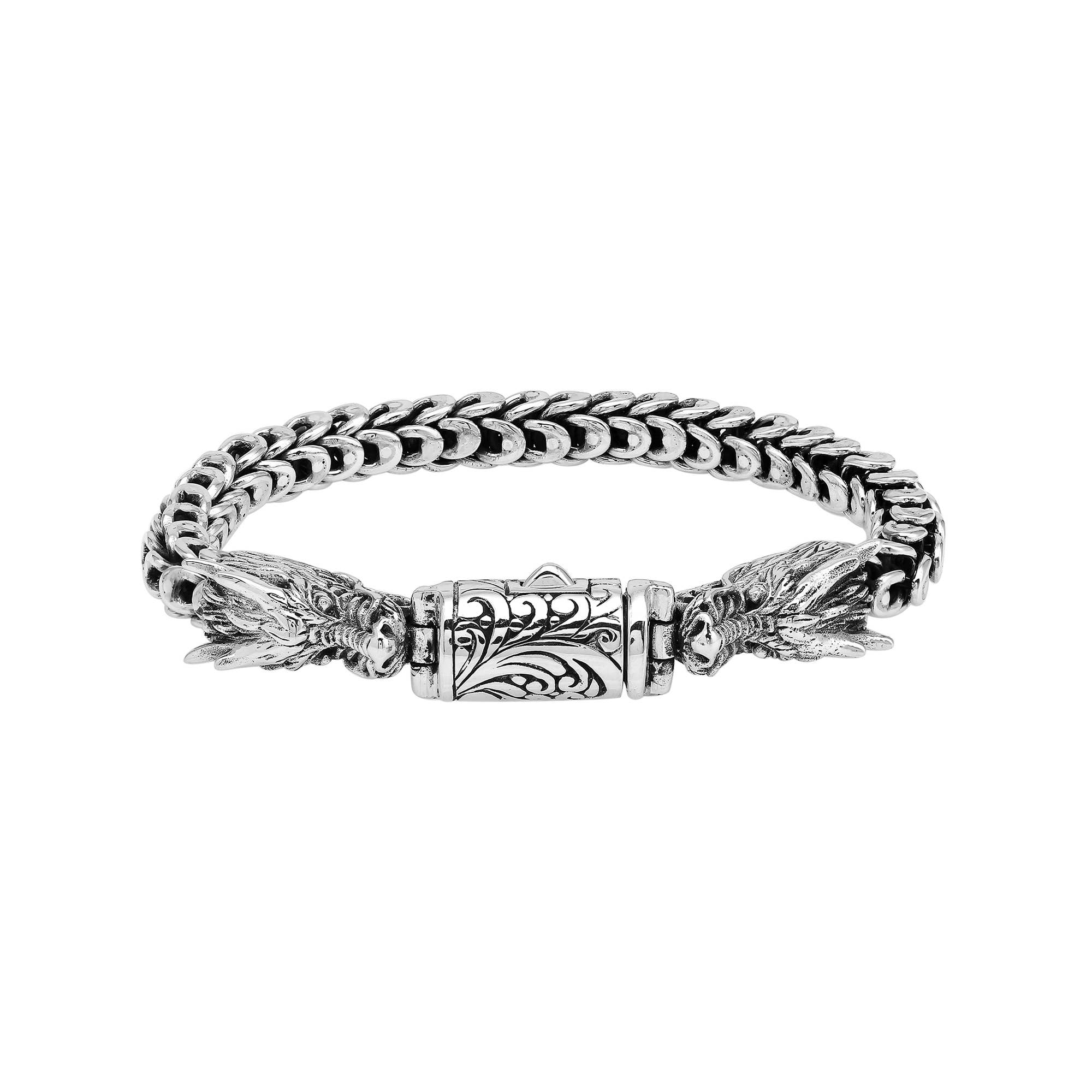 Bali Designs – Großhandel Armreif – AB-1248-S Sterlingsilber Drachenkette Bali Armband2