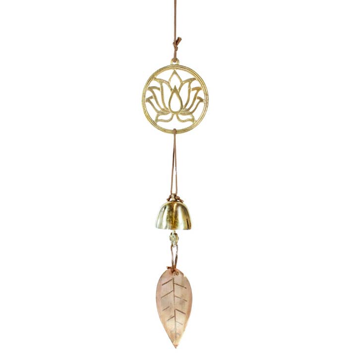Lotus Inspiration Door Chime for wholesale by dZi Handmade
