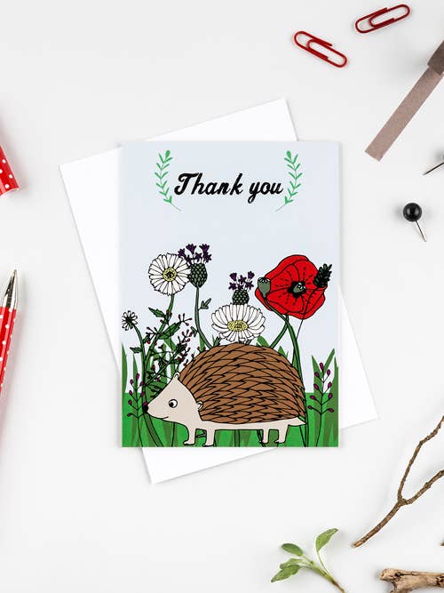 Thankyou hedgehog for wholesale by Boodle