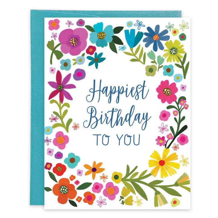 Birthday Greeting Card - So Lovely Flowrs for wholesale by GINA B DESIGNS