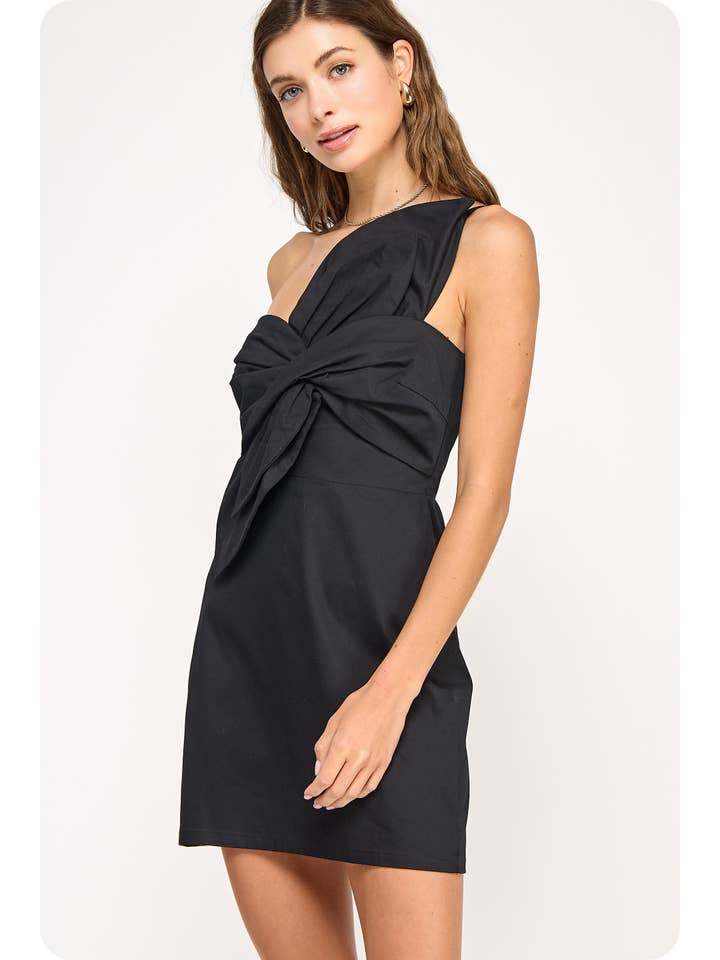 Strut & Bolt - Wholesale Dress - Women's - Knotted Flower Bow Mini Dress
