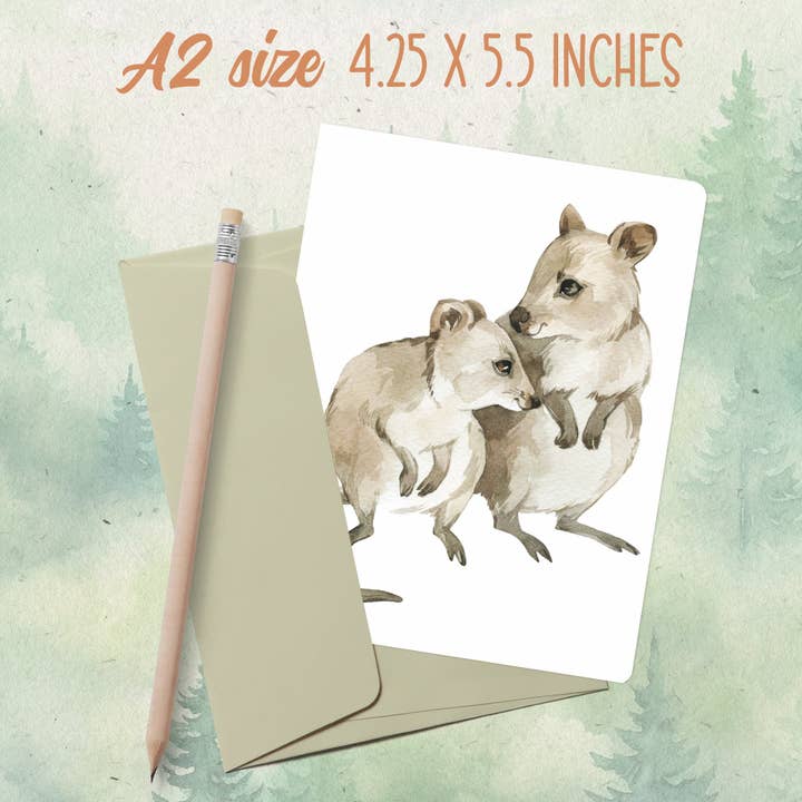 Handmade dibbler greeting card for wholesale by Soul Familiar