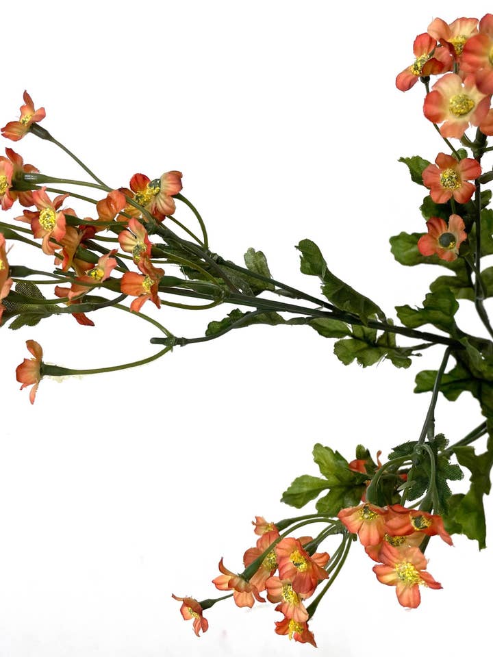 Silk Coreopsis Blossom Spray- Salmon for wholesale by Cappel's Inc.