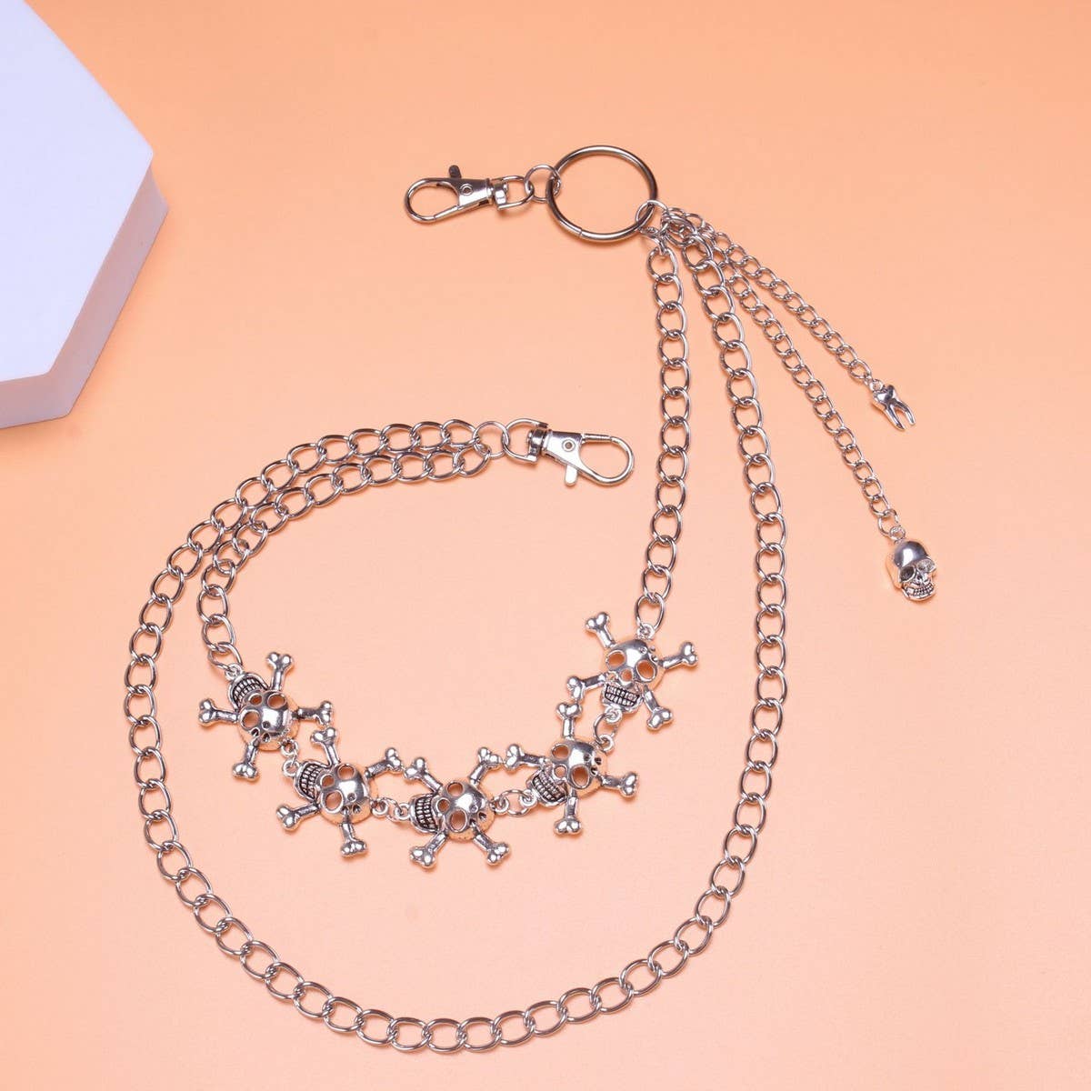 TYPE  PUNK HIP HOP RETRO SKULL PANT CHAIN_CWMM0638 for wholesale on Faire2