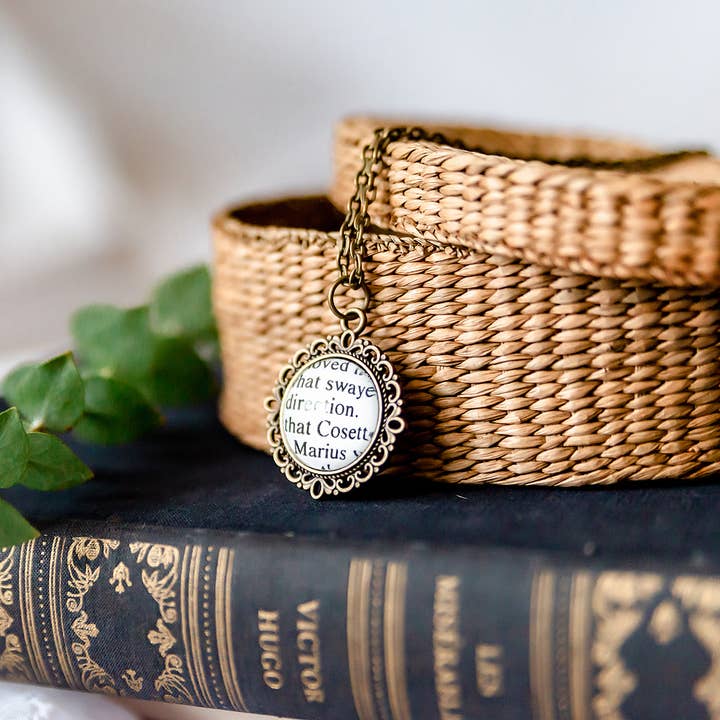 The Authored Shop - Wholesale Pendant/Charm Necklace - Bookish Necklace | Cosette & Marius Les Miserables2