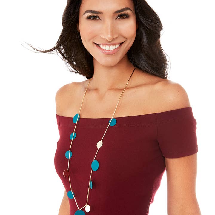 ZENZII Jewelry - Vendita all'ingrosso Collane a bavaglio - Collana Lunga a Cerchio Piatto11