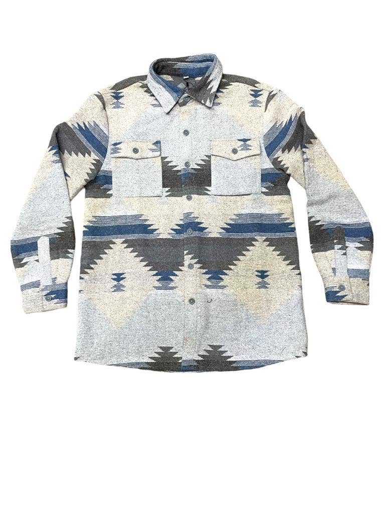 Nativo - Wholesale Button Down Shirt - Men's - SW02 - Button up Sweater Shirt2