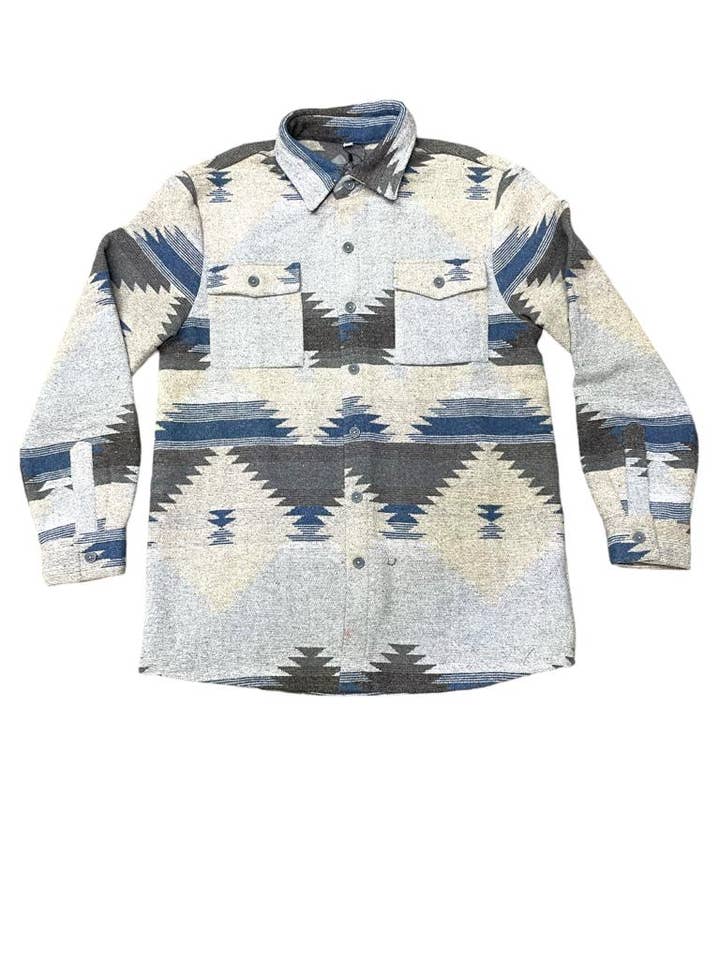 Nativo - Wholesale Button Down Shirt - Men's - SW02 - Button up Sweater Shirt2