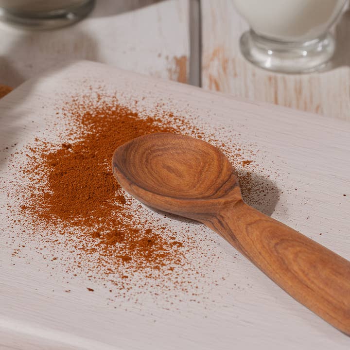 Olive Wood Spice Scoop for wholesale by The Little Market