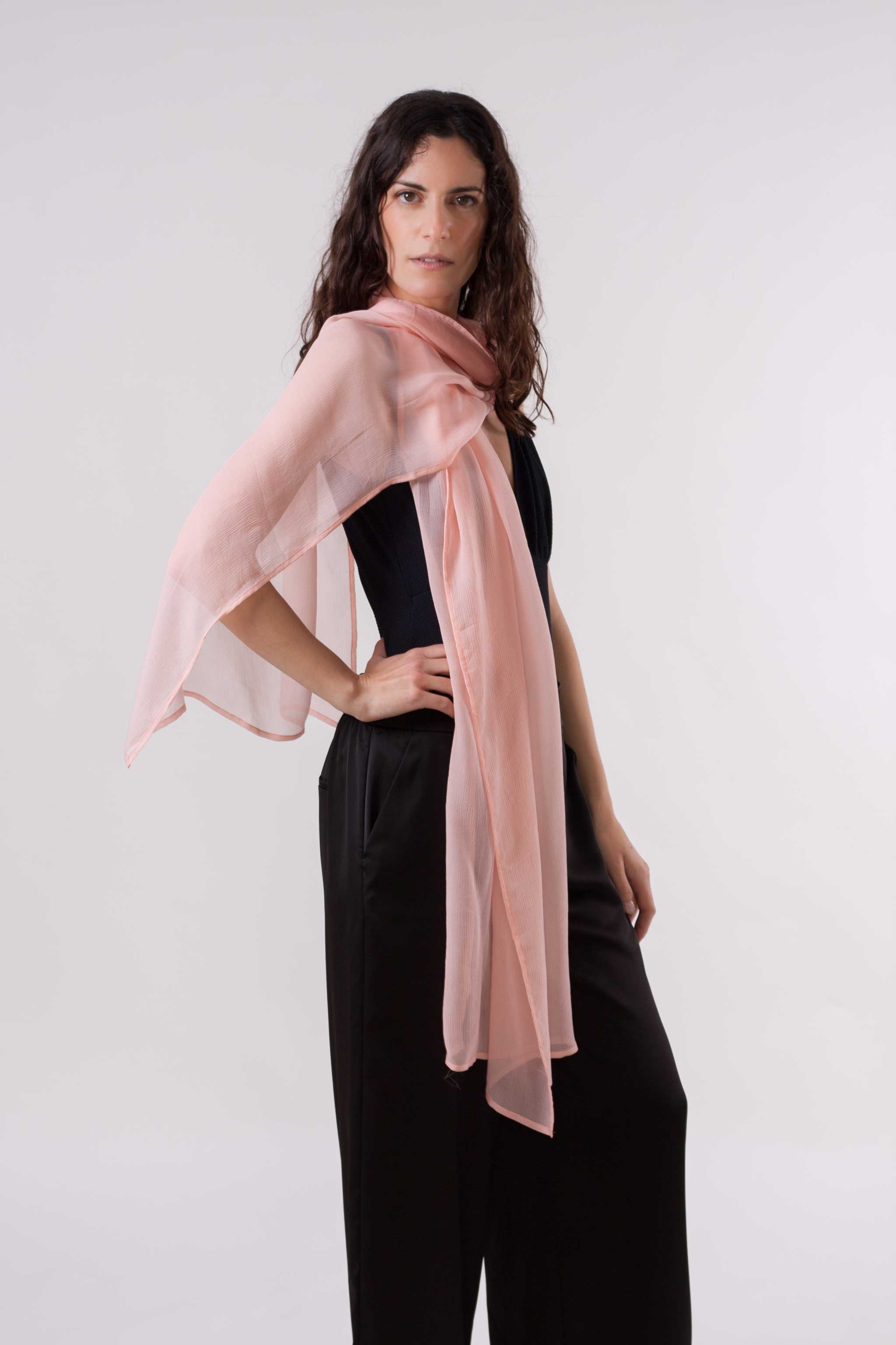 MR Complements - Wholesale Scarf - Women's - Chiffon Natural Silk Scarf7