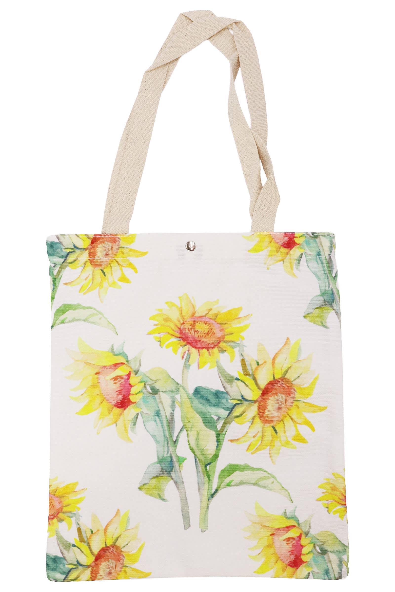 ASSORTED Sunflower Print Canvas Tote Bag for wholesale on Faire6
