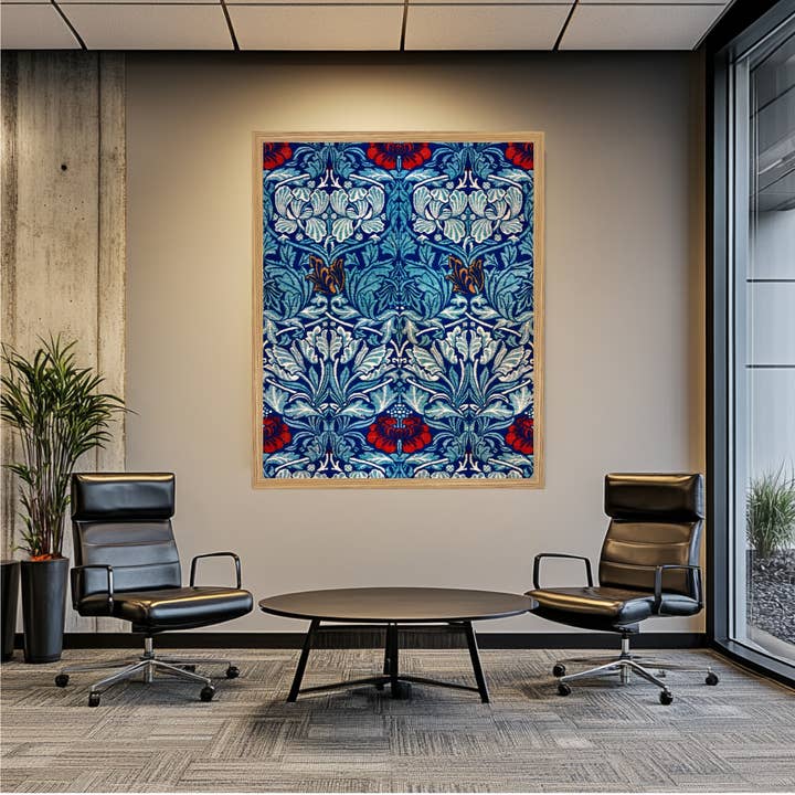 Art mural encadré pour bureau d'entreprise - William Morris #46 pour la vente par Modern Memory Design Picture Frames