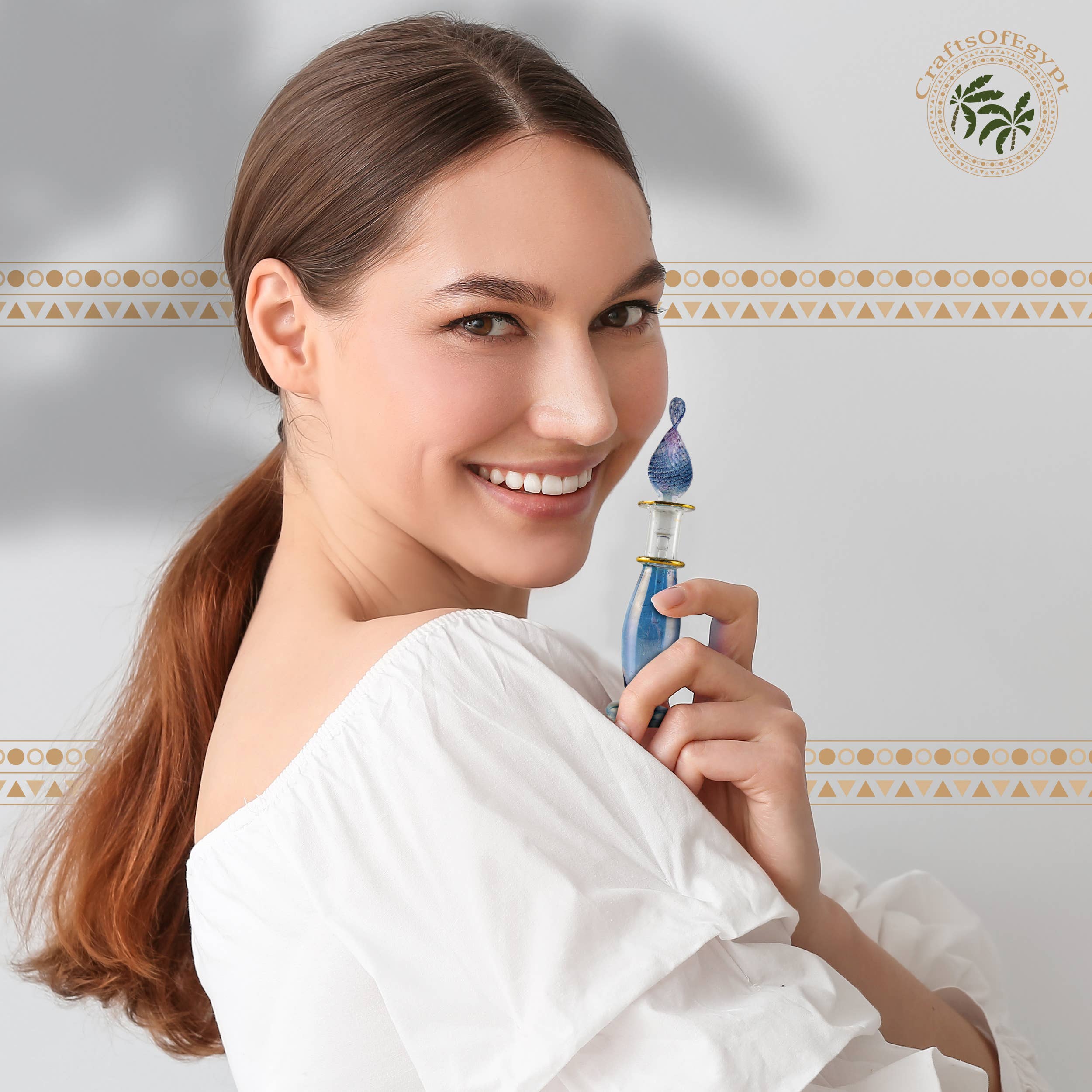 CraftsOfEgypt - Wholesale Atomizer Bottle - Genie Blown Glass Miniature Perfume Bottles For Perfumes6