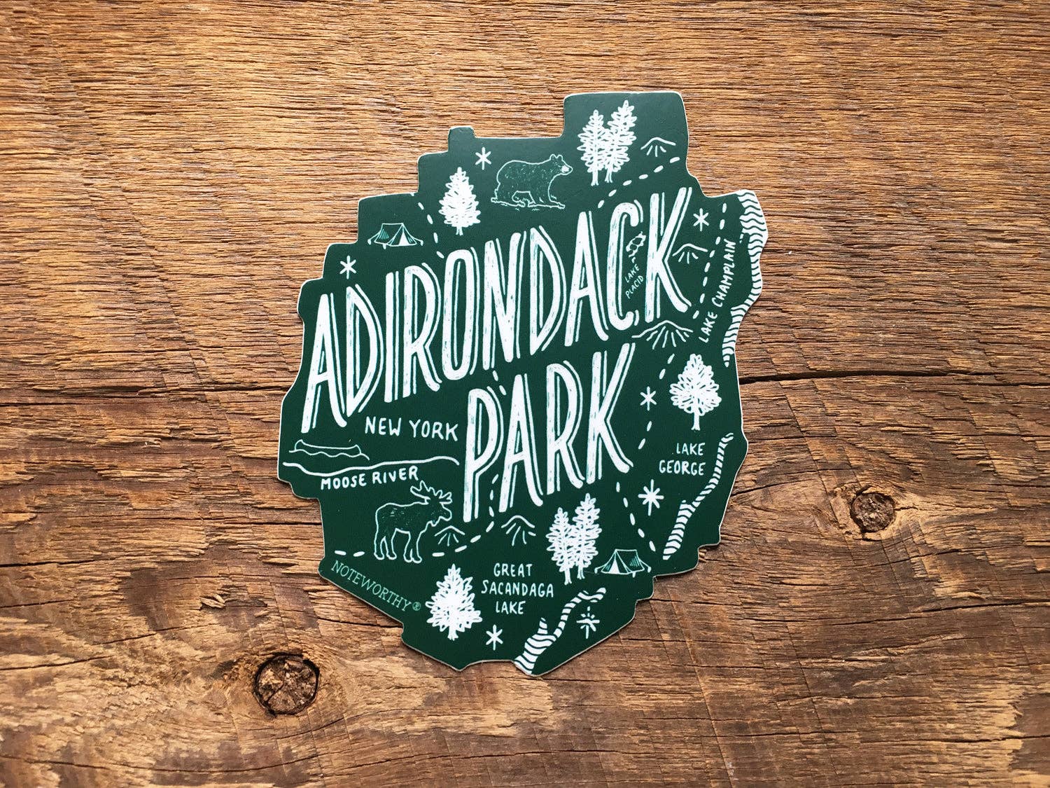 Noteworthy Paper & Press - Wholesale Sticker - Adirondack Park Sticker1