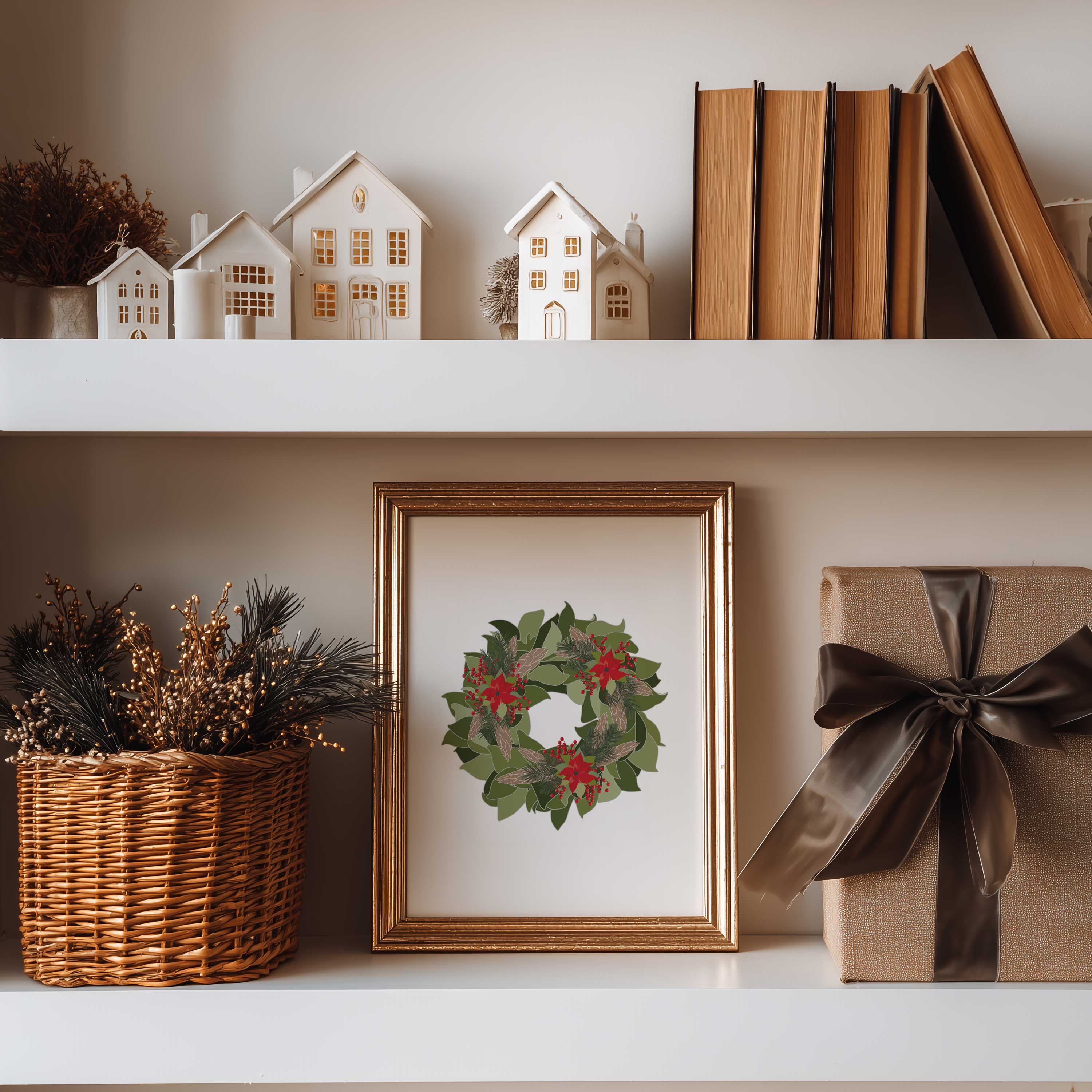 Kartoti Designs - Wholesale Art Print - Holiday Greens Mini Print Set4