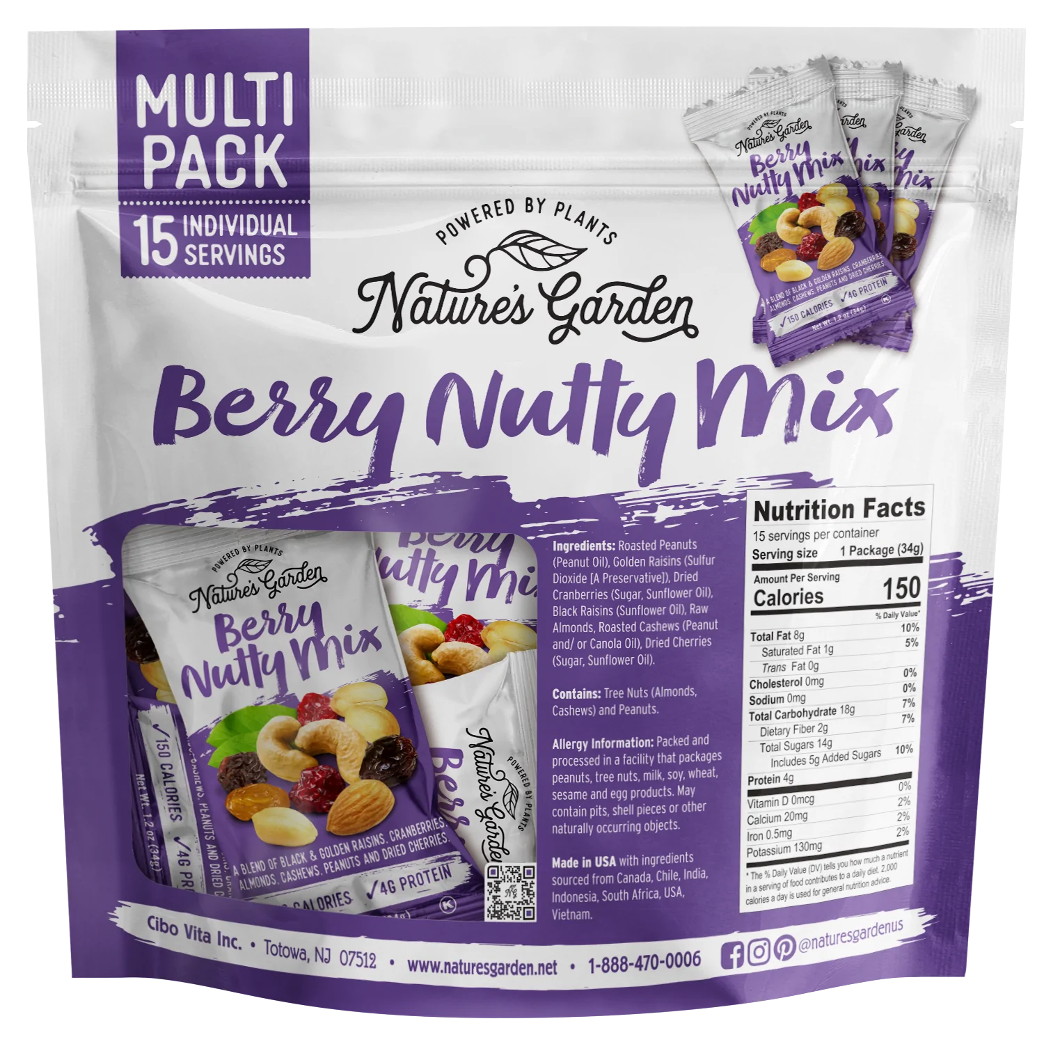 Nature's Garden/Cibo Vita - Wholesale Trail Mix - Nature's Garden Berry Nutty Mix1