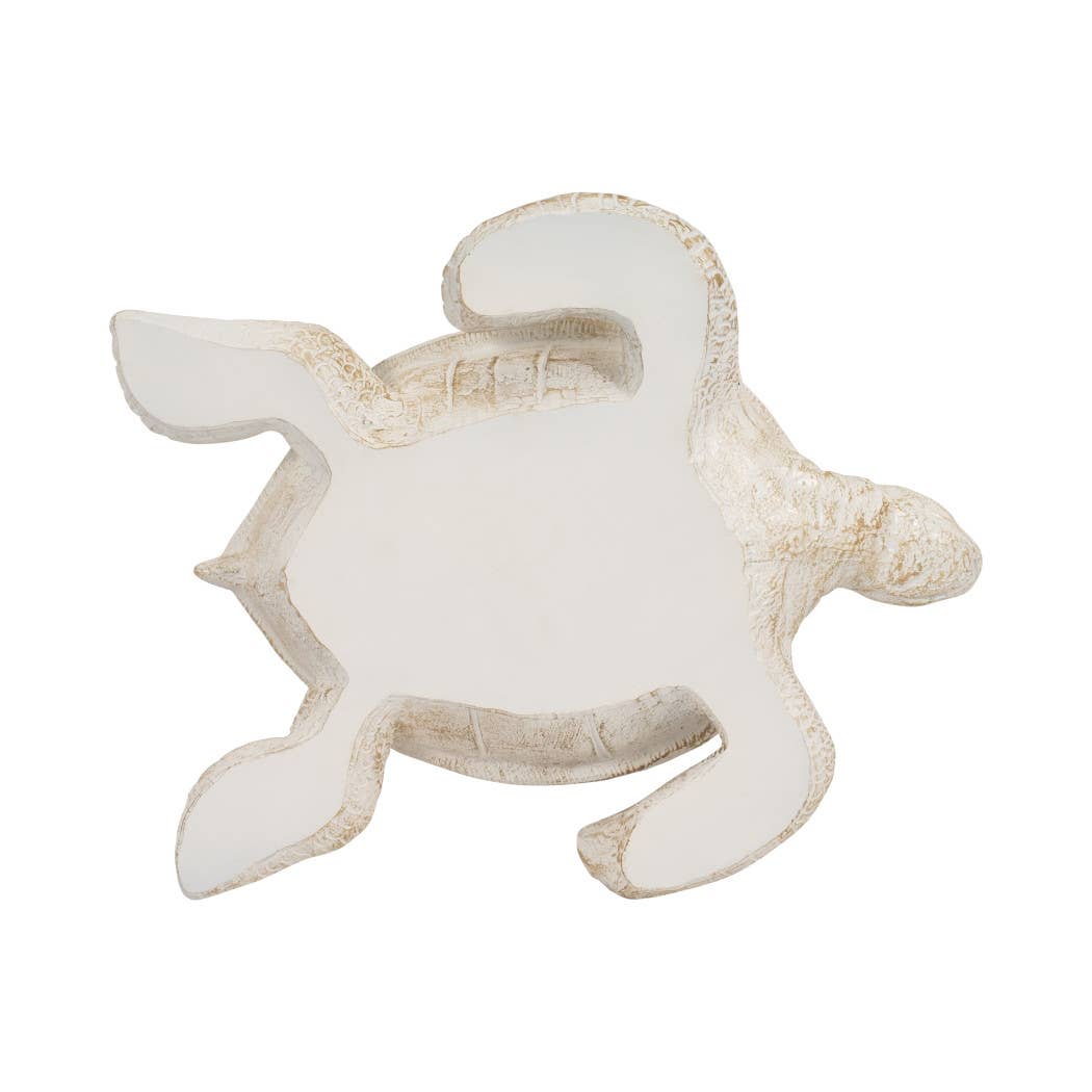 Sagebrook Home - Wholesale Decorative Figurine - Decorative Figurine - Ivory Resin Solid Sea Turtle. 10 in.10